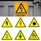 5pcs Yellow Warning Sticker Electrical Shock Hazard  Danger Forelectric Box