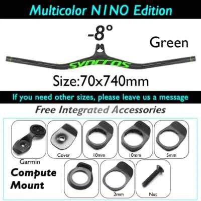 Accesorio de manillar integrado para bicicleta de montaña de fibra de carbono FRASER IC SL 70x740 mm Foto 1 de 4