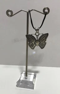 Vintage Navajo G. Ramone Sterling Silver 925 Butterfly Pendant - Picture 1 of 10