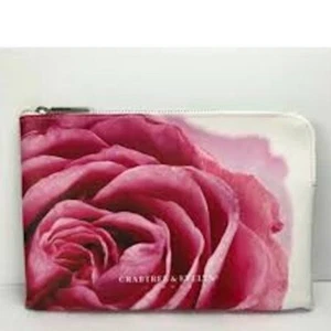 Crabtree Evelyn Rose Pattern Cosmetic Bag NWT - Picture 1 of 1