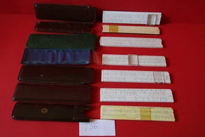 Vintage Pocket Slide Rules Lot 7pcs Castell Aristo Nestler in good condition - Bild 1 von 7