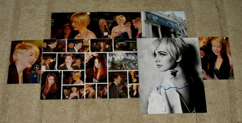 MICHELLE WILLIAMS HAND SIGNED AUTOGRAPHED 10X8" PHOTO PLUS SIX PHOTO PROOFS Cover