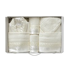 Completo bagno Renato Balestra 8 pz Samanta Uomo&Donna Spugna di cotone Q480