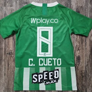 2019 Nike Atletico Nacional Home Soccer Jersey Cesar Cueto Kids L Colombia - Picture 1 of 8