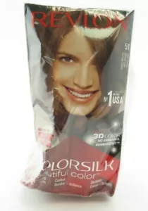 Revlon ColorSilk Beautiful Color Permanent 51 Light Brown *Triple Pack* - Picture 1 of 4