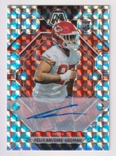 FELIX ANUDIKE-UZOMAH 2023 Panini Mosaic Silver Rookie Auto Mosaic Prizm Chiefs