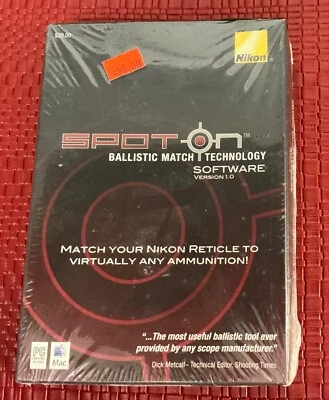 Nikon Spot On Ballistic Software for Mac & PC New 1.0 - Image 1 of 2