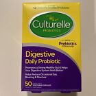 Culturelle Digestive Daily Probiotic 50 Vegetarian Capsules Exp 6/2023+