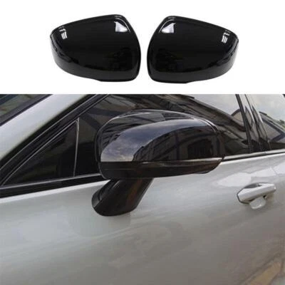 For Volvo V60 2020-2023 Painted Black Car Rearview Mirror Cover Trim Decor 2PCS - Image 1 of 4