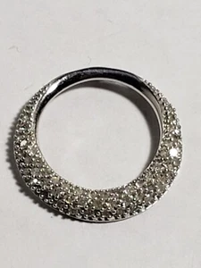 10 Karat Weißgold Diamant Kreis Anhänger - Bild 1 von 9