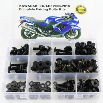 Full Fairing Bolt Kit Fit For Kawasaki GTR1400 Concours 14 Ninja ZX-14 ZZR1400  - Image 1 of 4