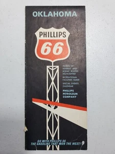 Mapa de carreteras Phillips 66 1966: mapas de calles y alrededores de Oklahoma City - Imagen 1 de 9