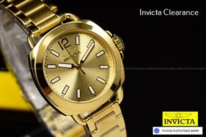 Invicta Ladies 32mm WILDFLOWER Japnese Quartz TRIPLE Gold Tone SS Watch - Picture 1 of 8