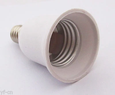 10pcs Base LED Light Bulb Adapter Holder Socket Converter E14 Male to E27 Female - Image 1 of 4