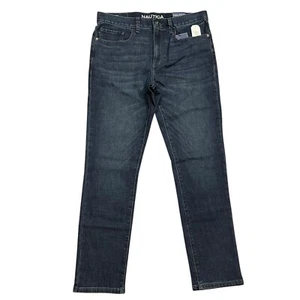 Nautica Men's Athletic Slim Fit Stretch Denim Tapered Leg Jeans RP3711 All Sizes - Picture 1 of 13