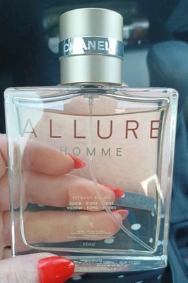 Chanel Allure Homme, Eau de Toilette, Hecho en Francia 3.4 OZ Sin Caja Nunca Rociado Foto 1 de 4