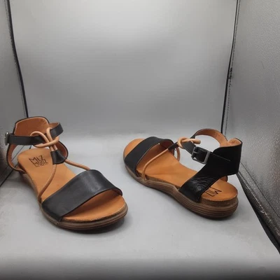 Miz Mooz Medina Sandals Women's 7.5-8M EU38 Black Leather - Image 1 of 4
