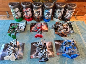 100 % komplettes LEGO Bionicle Rahkshi Set (8587 - 8592) mit Kanistern & Anleitungen - Bild 1 von 7