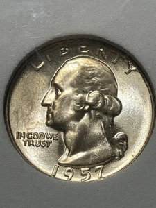 1957 P High Grade Proof Like Washington Quarter - Picture 1 of 3