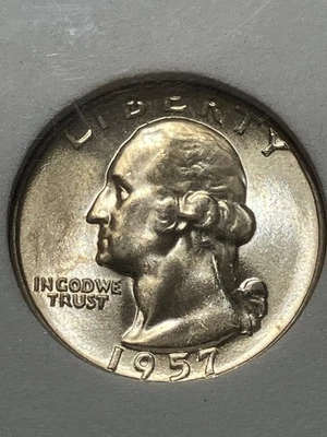 1957 P High Grade Proof Like Washington Quarter - Image 1 of 3