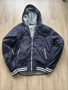 H&M Hoodie Bomber Jacket Navy XL - Picture 1 of 7