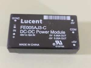 Lucent FE005AJ3-C DC-DC Power Module Converter, 48V In , ±5V Out , New OS - Picture 1 of 8