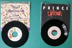 Prince 45's When Doves Cry + Uptown - Picture 1 of 1