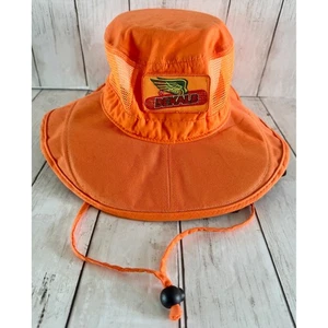 Sombrero cubo de malla naranja DeKalb ala ancha protección solar cubierta facial - Imagen 1 de 8
