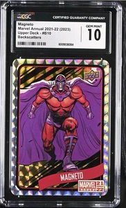 Upper Deck 2021-22 Marvel Annual - MAGNETO GOLD BACKSCATTERS B10 - CGC 10 - Picture 1 of 2