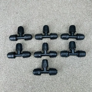 7 Stück Tropfbewässerungsfittinge, Schloss Widerhaken T-Stück Verbinder für 1/2" Schläuche - Bild 1 von 8