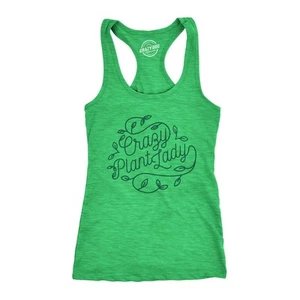 Camiseta sin mangas para mujer Crazy Plant Lady divertida camisa de jardinería - Imagen 1 de 7