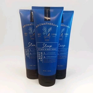 BATH & BODY WORKS AROMATHERAPY LAVENDER & CEDARWOOD CREAM 8 FL OZ (SET OF 3) - Picture 1 of 6