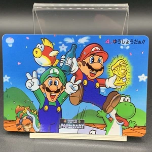 Mario & Luigi Super Mario Kart 1993 Vintage Card NintendoBanpresto Japan Limited - Picture 1 of 12