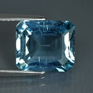Piedra preciosa aguamarina azul cielo natural Brasil corte octágono 4,31 quilates (11 x 10 mm) - Imagen 1 de 2