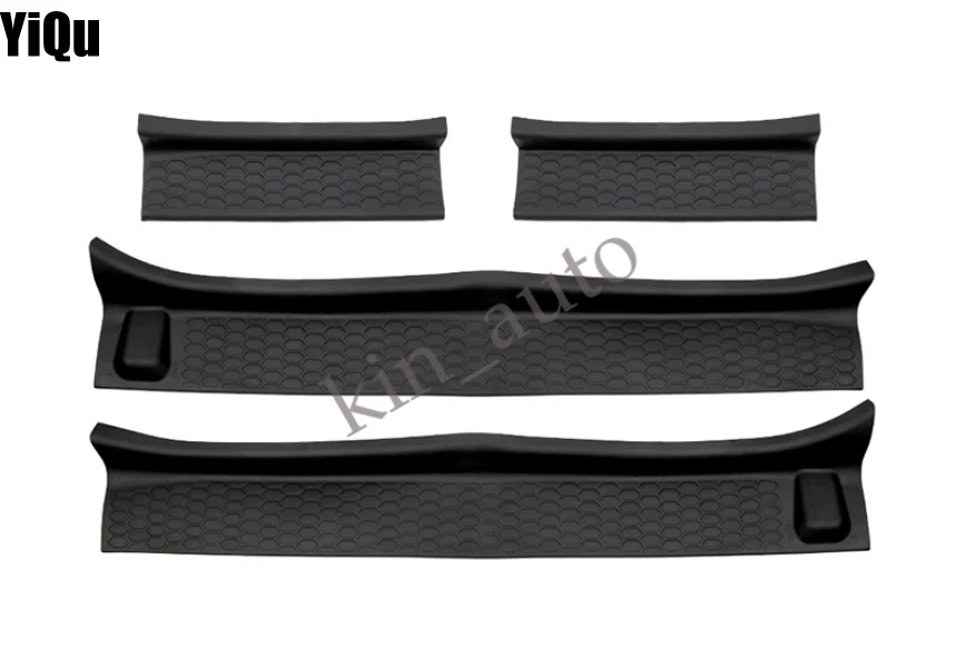 Cubierta de placa de desgaste de entrada protectores de umbral de puerta para Jeep Wrangler JL Gladiator JT 2018+ Foto 1 de 4
