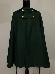 VTG 1940s-50s SNOWHITE GARMENT SALES Wool Military Nurses Cape Cloak Uniform USA - Picture 1 of 14