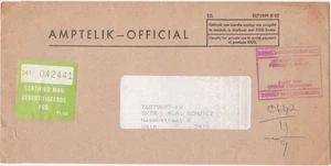 South Africa official cover sent from Barkly East Commando to Uqie - Picture 1 of 2