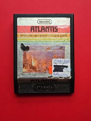 Atlantis Atari 2600 7800 Imagic Shooter Game Cleaned Tested Vintage Arcade - Image 1 of 4