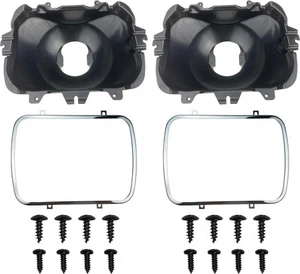 Headlight Bucket Kit, 5X7 Headlight Mounting Compatible for Chevy Express GMC - Picture 1 of 9