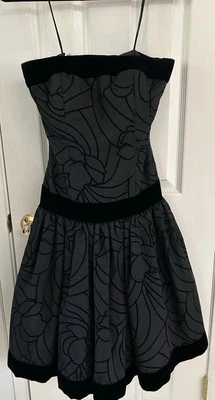 Vintage  Adele Simpson Giorgio Beverly Hills Black Cocktail Dress Size 4 - Image 1 of 4