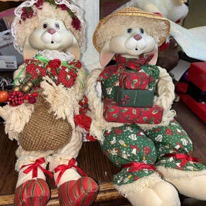Cuidadores de estante vintage de Navidad House of Lloyd "Floyd and Flossie" - Imagen 1 de 8
