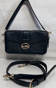 Coach Georgie Pebble Leder Schultertasche Crossbody Pfau Farbe - Bild 1 von 20