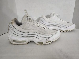 Nike Air Max 95 da uomo taglia 8 bianche triple CT1268-100 - Foto 1 di 5