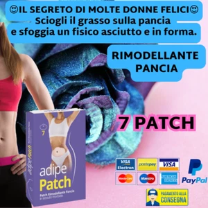 ADIPE PATCH rimodellante pancia e fianchi corpo gambe cerotti dimagranti detox - Foto 1 di 13