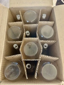 12 unidades pistón medidor Rasotherm 500 ml vidrio borosilicato con manguito de lijado - Imagen 1 de 4