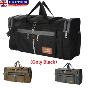 Extra große Herren-Sporttasche Fitnessstudio Reisetasche Reise Arbeit Kabine Fass Tasche UK - Bild 1 von 7