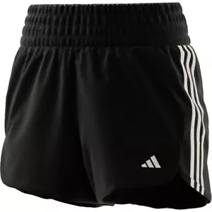 Adidas Women's Pacer Training 3-Stripe Woven High Rise Shorts - Picture 1 of 10