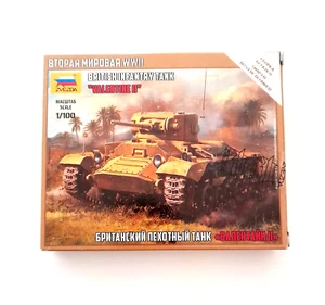 1/100 WWII BRITISH Infantry Tank VALENTINE II- Zvezda - NEW/Unopened - Foto 1 di 1