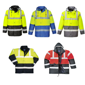 Portwest S466 HiVis Kontrastowa kurtka drogowa Wodoodporna wiatroszczelna odzież robocza Bezpieczeństwo