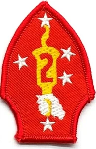 Parche de hierro militar de 2a división del Cuerpo de Marines de los Estados Unidos N-24 - Imagen 1 de 1